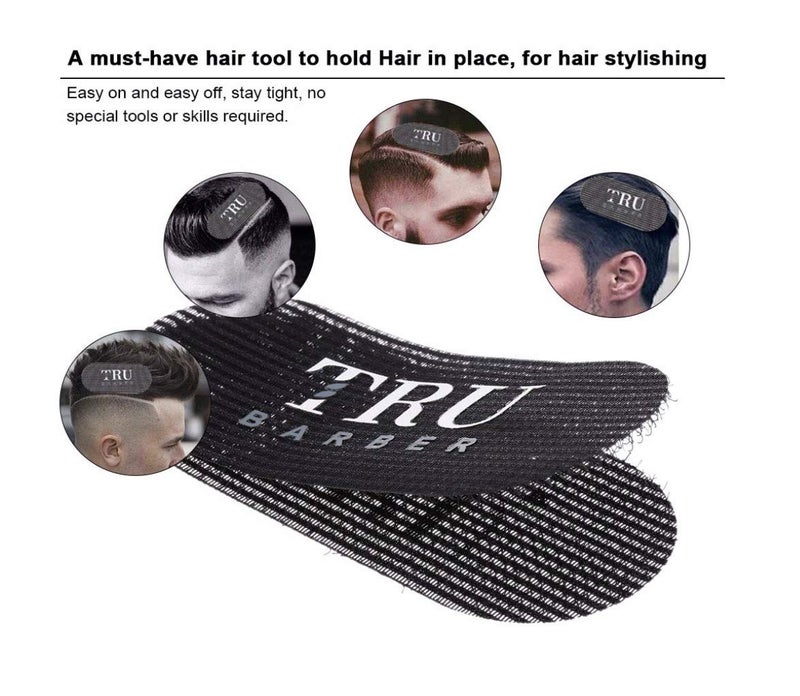 TRU BARBER HAIR GRIPPERS Â® 3 COLORS BUNDLE PACK 6 PCS for Men and Women - Salon and Barber, Hair Clips for Styling, Hair holder Grips (Red/White/Black) - Image 2